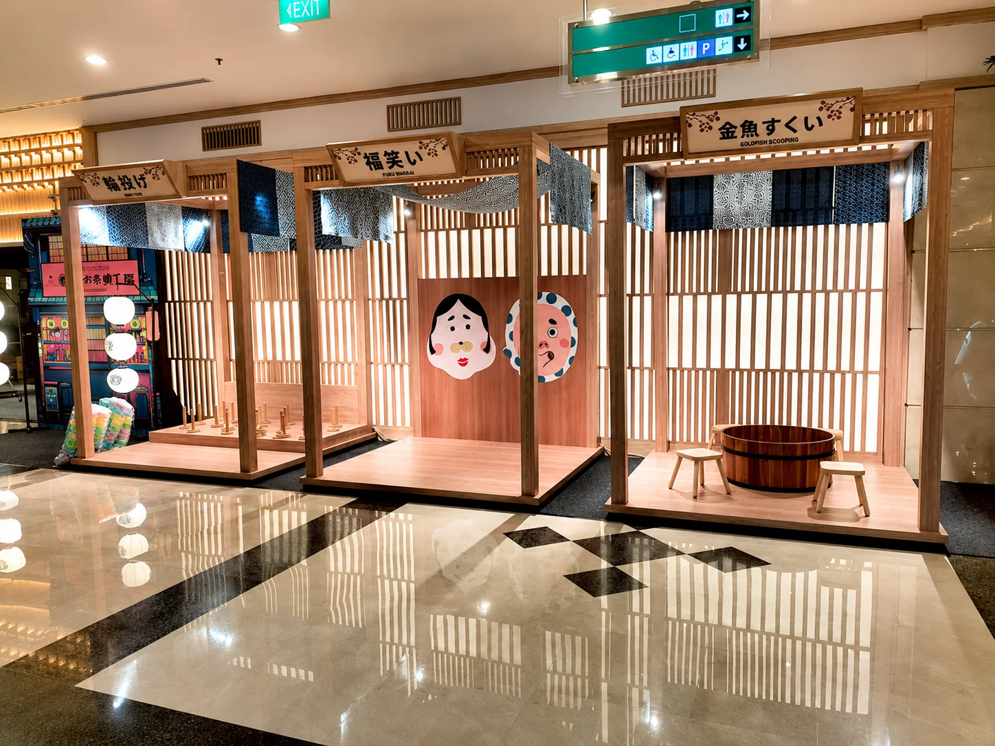 Yashinoki Yokocho temporary pop-up booth in Plaza Senayan