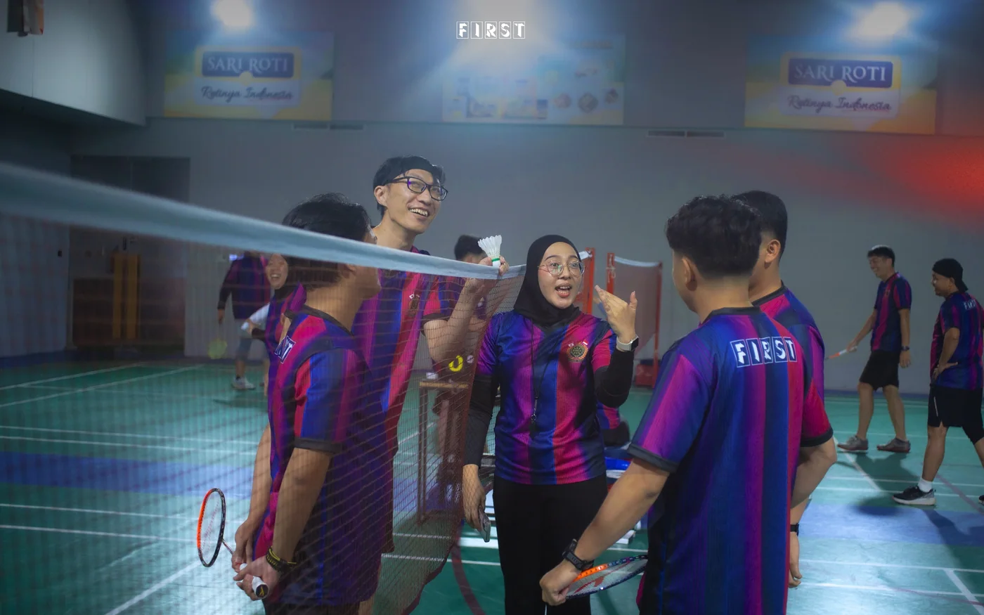 FIRST Indonesia employees celebrating during SportyFirst 2026